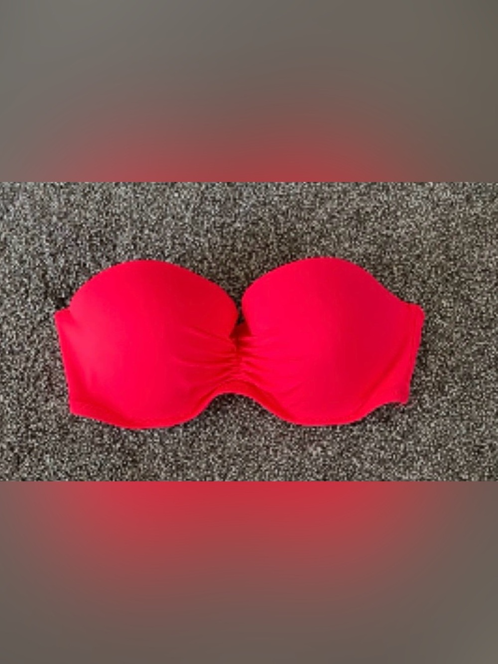 Victoria's Secret Neon Pink Strapless Bandeau Top